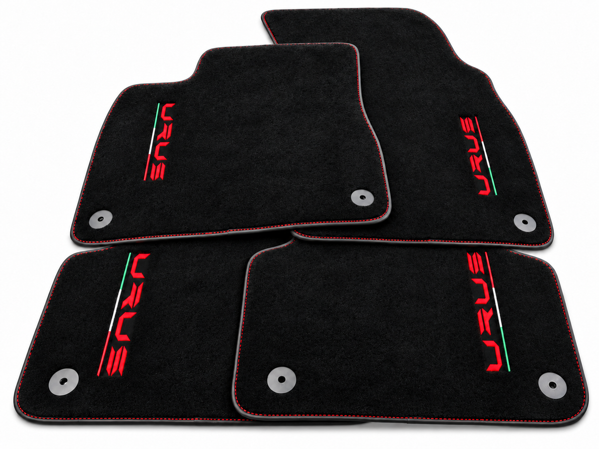Tapetes para automóvel para Lamborghini Urus Preto Feito à medida Edição Laranja - Vermelho