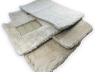White Sheepskin Floor Mats For Bentley Flying Spur (2005-2013) Er56 Design Brand - AutoWin
