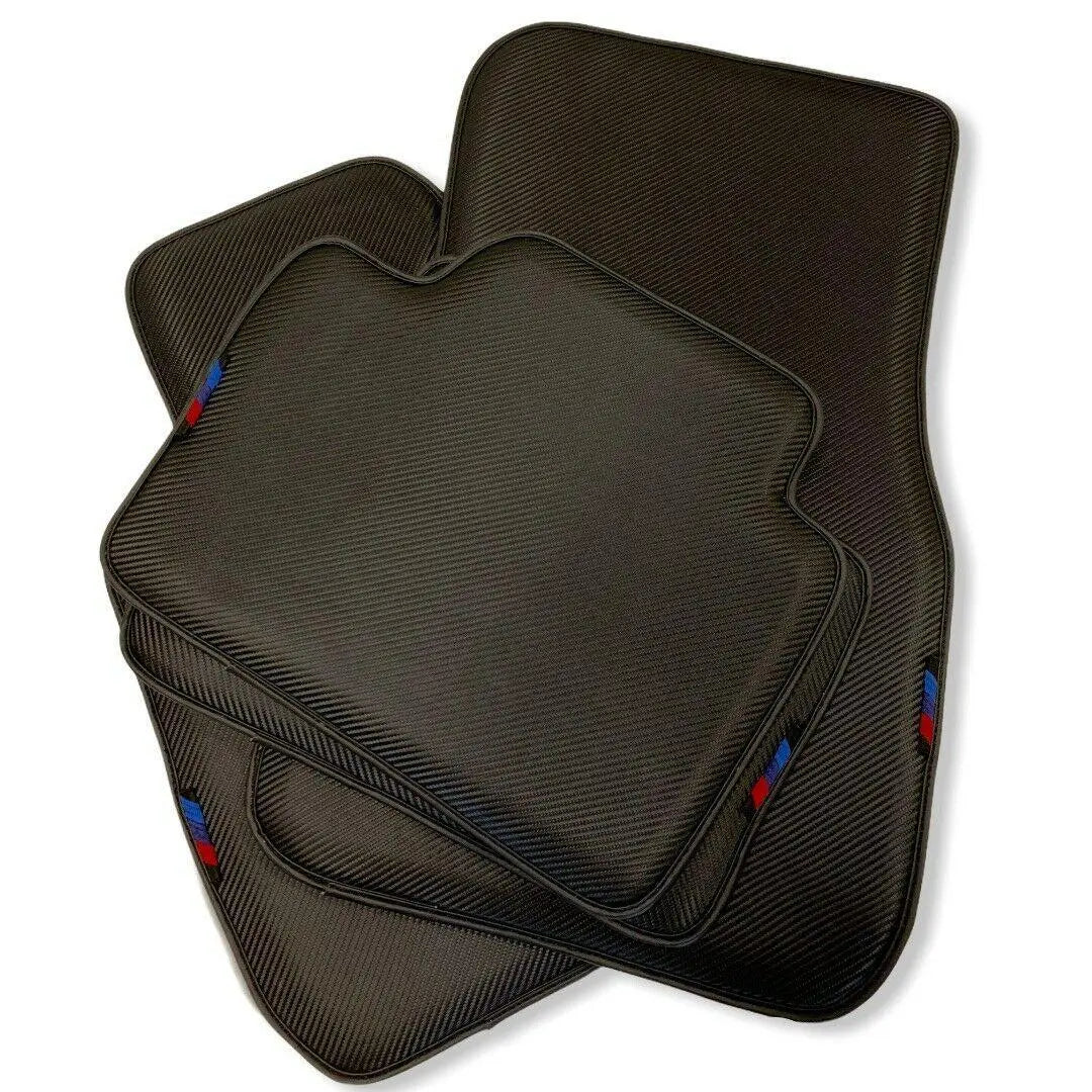Floor Mats For BMW i3 Series I01 Autowin Brand Carbon Fiber Leather - AutoWin