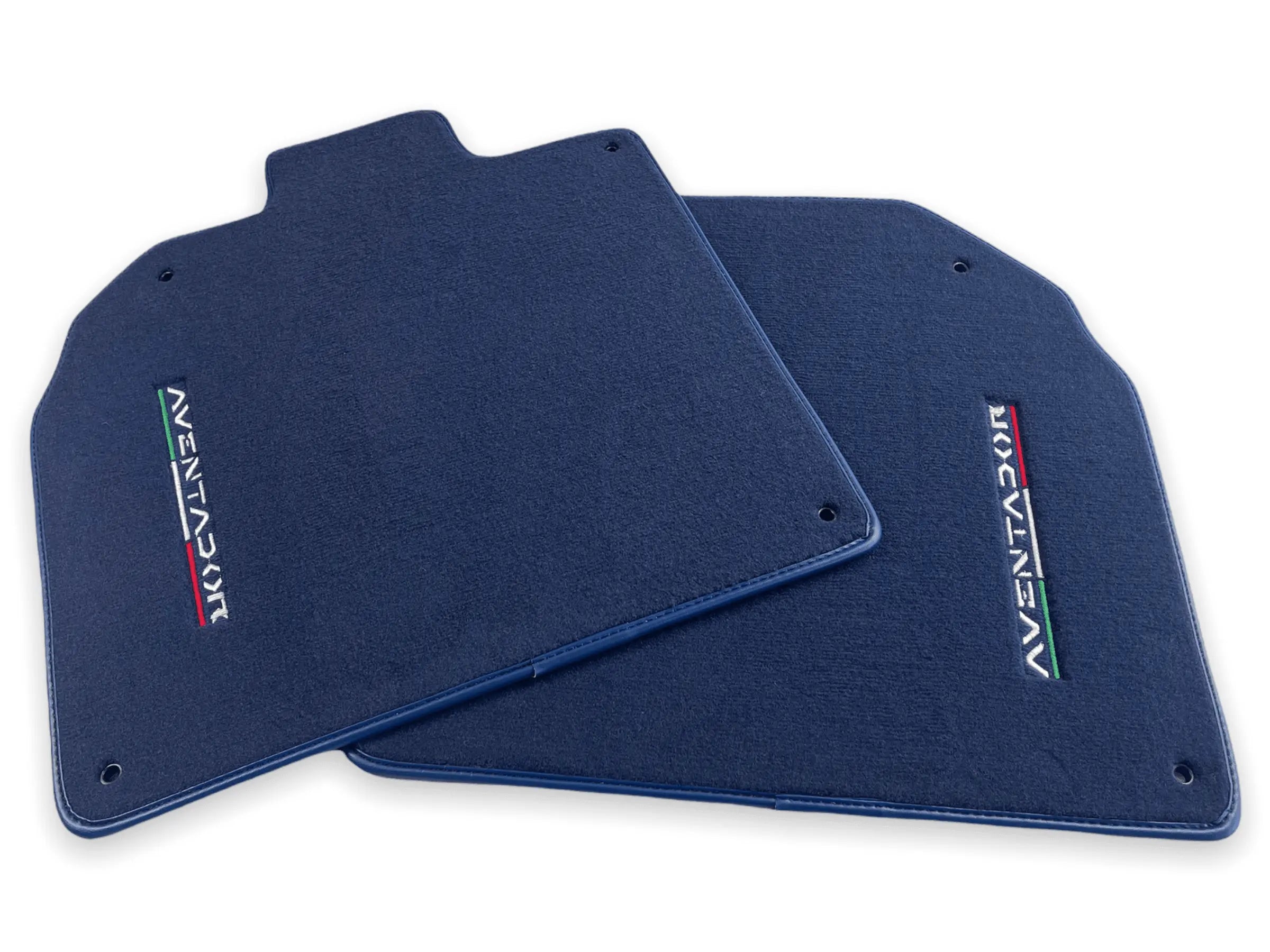 Floor Mats for Lamborghini Aventador Dark Blue Color - AutoWin