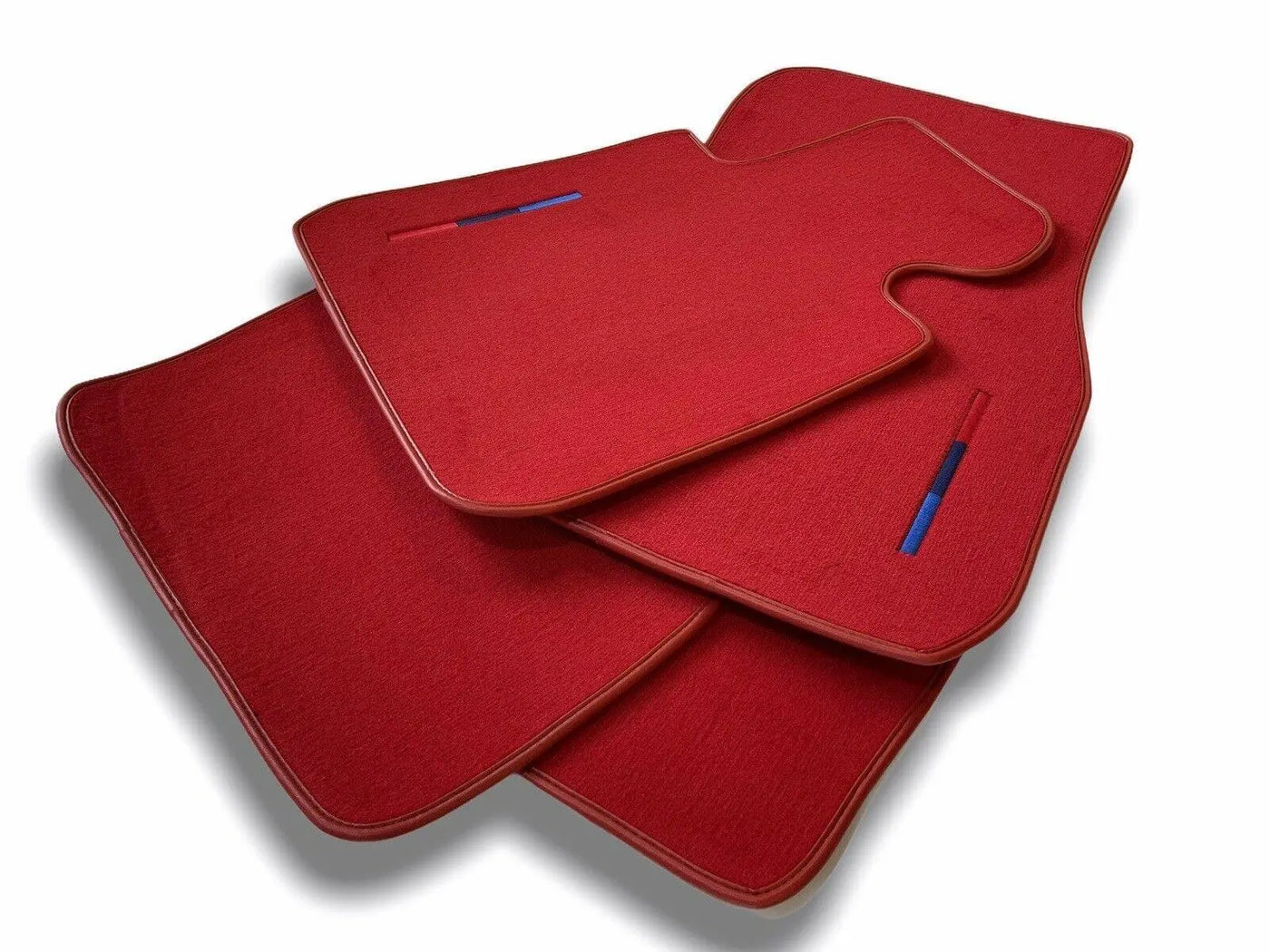 Red Floor Mats For BMW 5 Series F10 With M Package - AutoWin