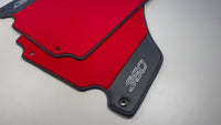 Tapetes Vermelhos para Ferrari 360 Modena 1999-2005 com Couro de Fibra de Carbono