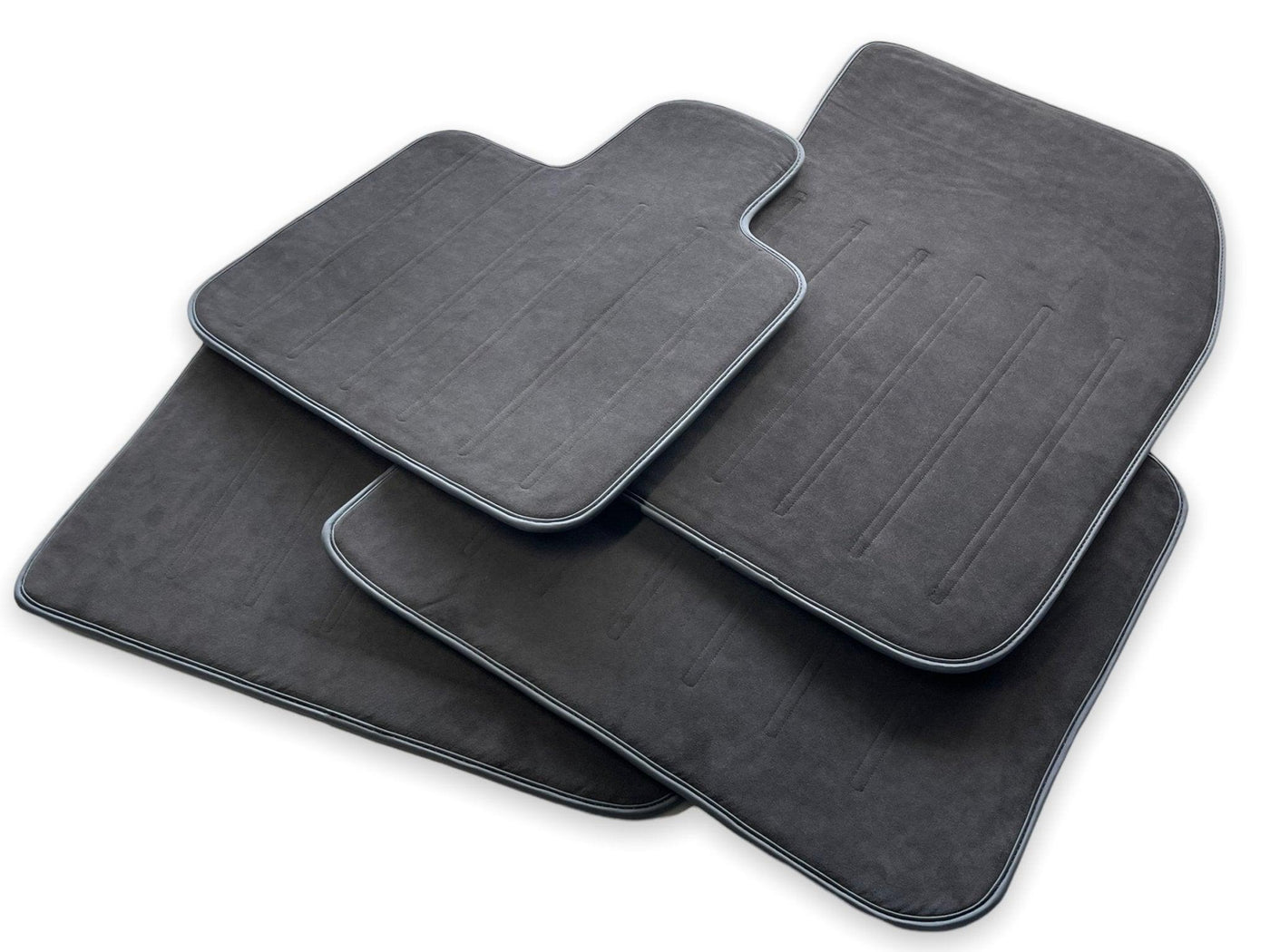 Alcantara Floor Mats For Rolls Royce Black Badge Ghost Series II (2021-2024) - AutoWin