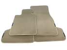 Beige Floor Mats For BMW 1 Series E82 With M Package - AutoWin
