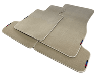 Beige Floor Mats For BMW 1 Series F20 With M Package - AutoWin