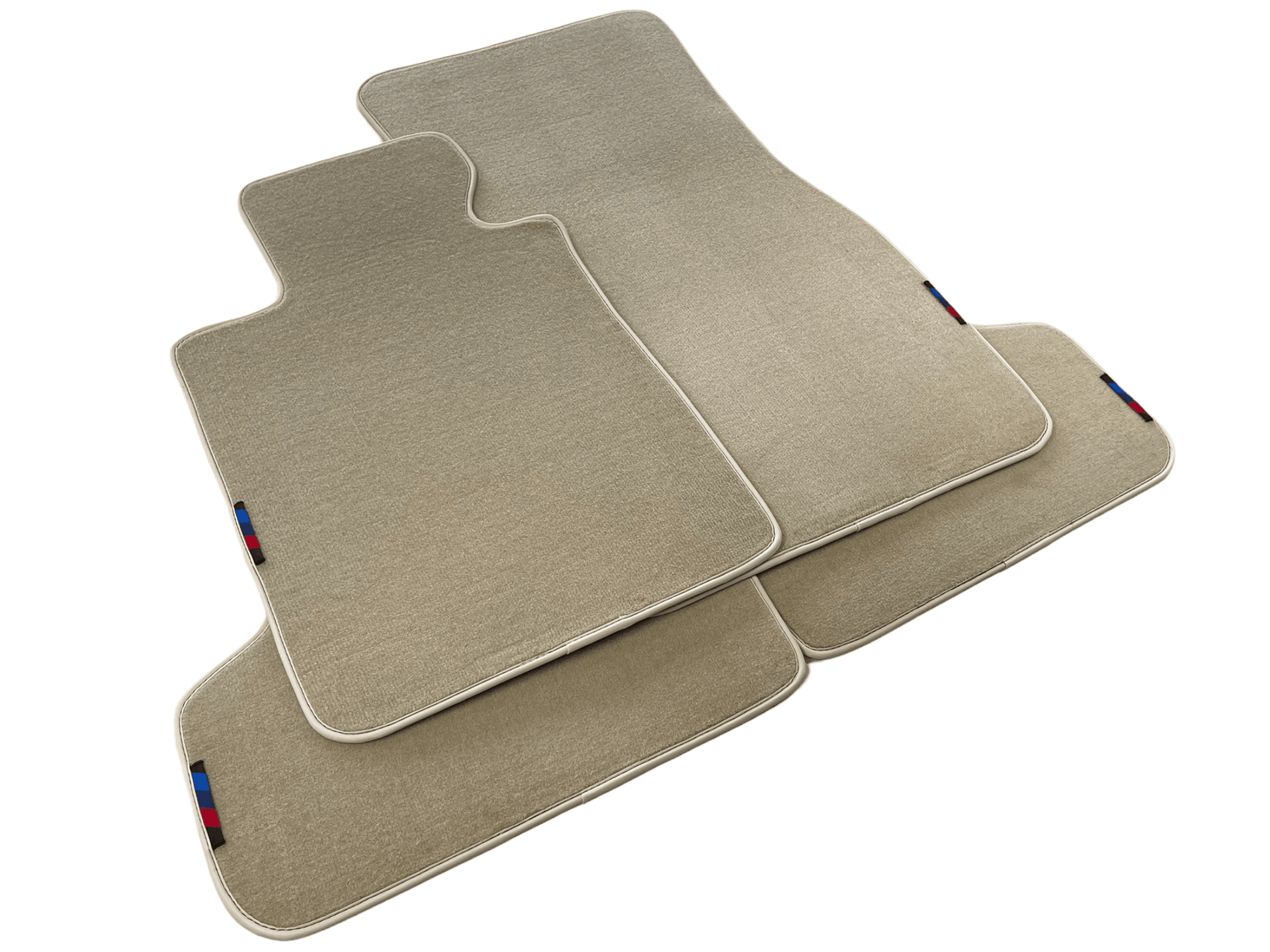 Beige Floor Mats For BMW 2 Series F22 With M Package - AutoWin