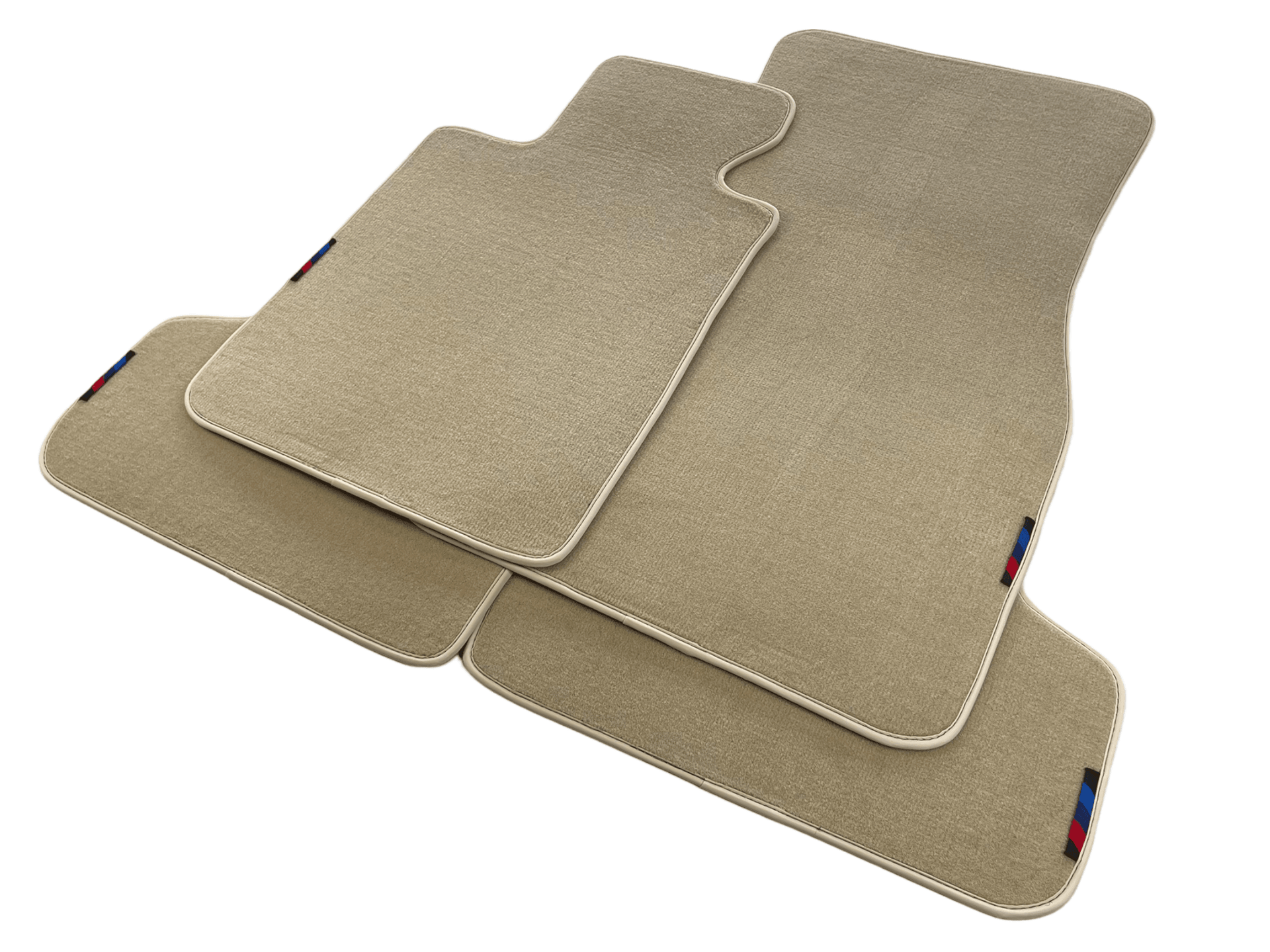 Beige Floor Mats For BMW 3 Series E46 Coupe With M Package - AutoWin