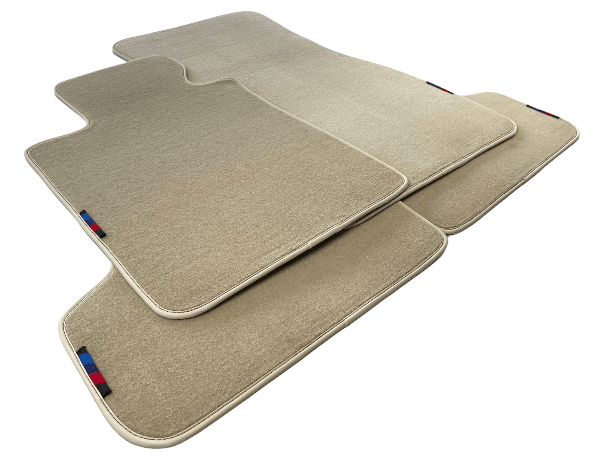Beige Floor Mats For BMW 5 Series F10 With M Package - AutoWin