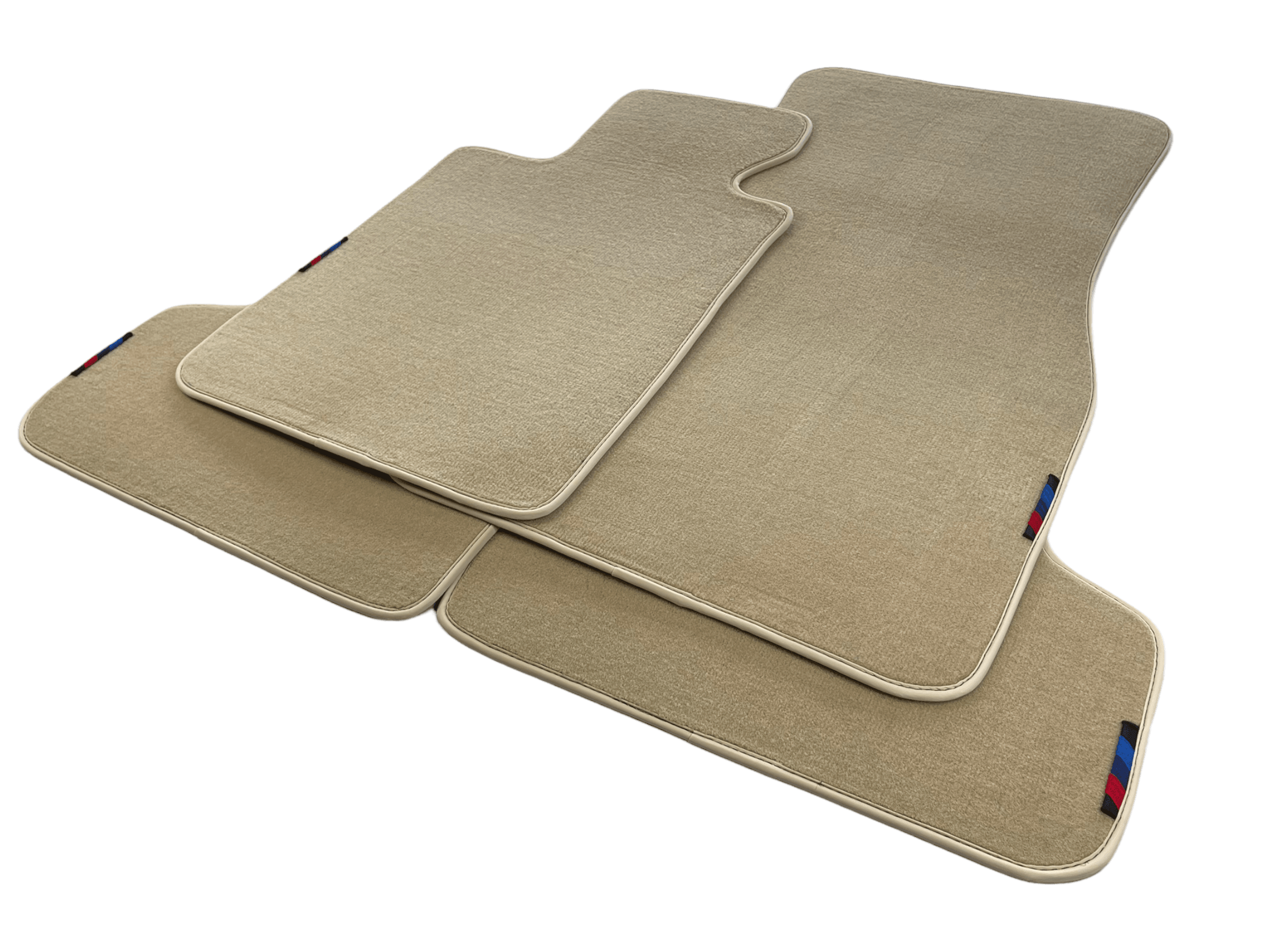 Beige Floor Mats For BMW 5 Series F10 With M Package - AutoWin