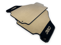 Beige Floor Mats For Ferrari 360 Modena 1999-2005 With Alcantara Leather - AutoWin