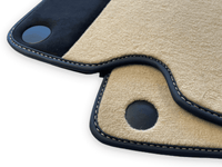 Beige Floor Mats For Ferrari California 2008-2014 With Alcantara - AutoWin