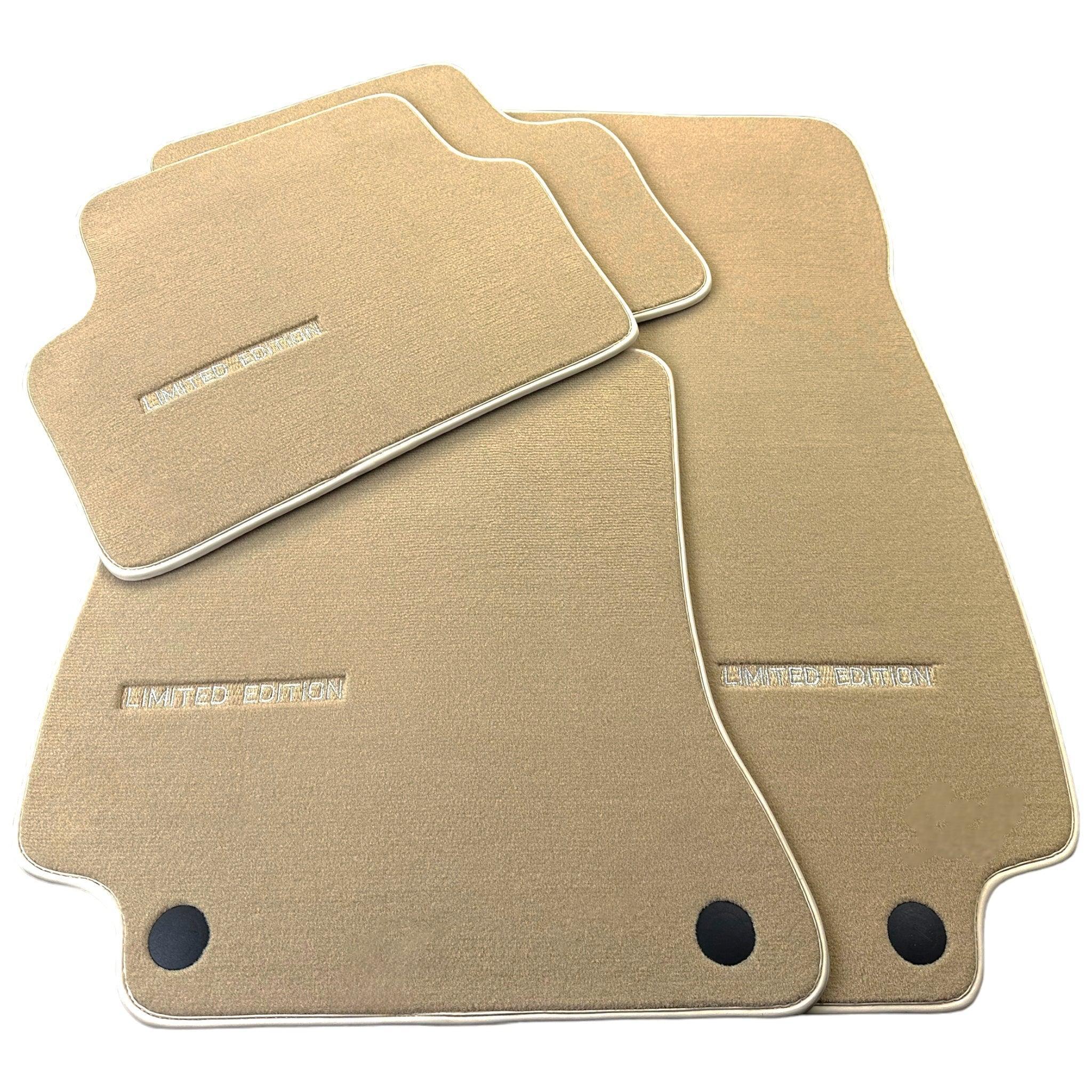 Beige Floor Mats For Mercedes Benz C-Class S204 Estate (2007-2014) | Limited Edition - AutoWin