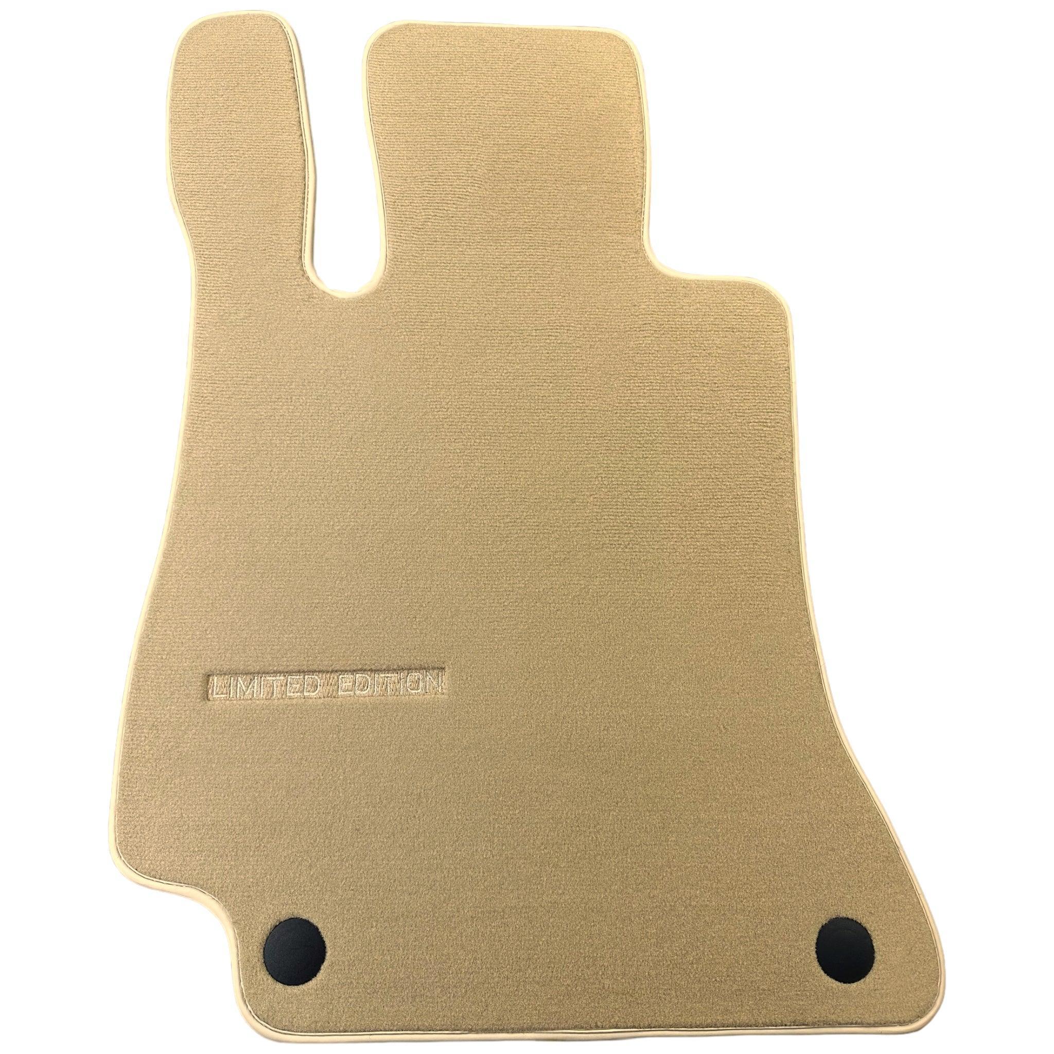 Beige Floor Mats For Mercedes Benz C-Class S205 Wagon (2014-2018) Hybrid | Limited Edition - AutoWin