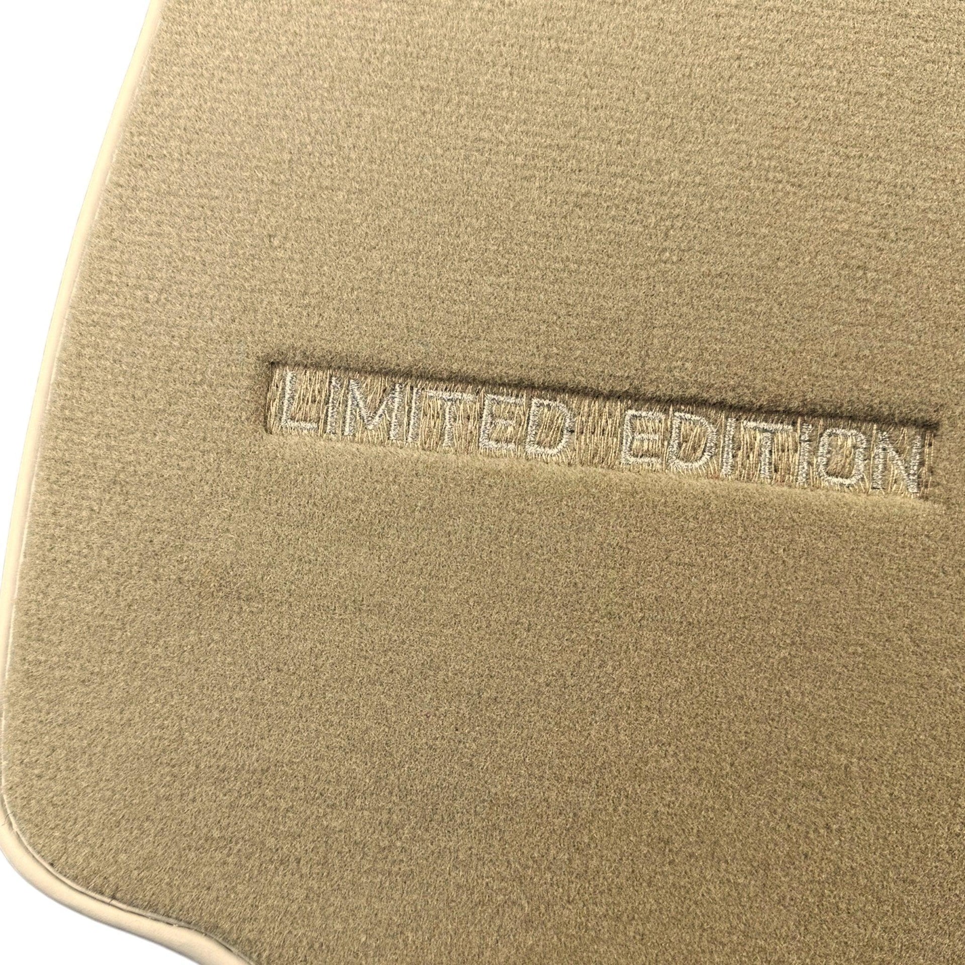 Beige Floor Mats For Mercedes Benz CLK-Class A209 Convertible (2003-2010) | Limited Edition - AutoWin