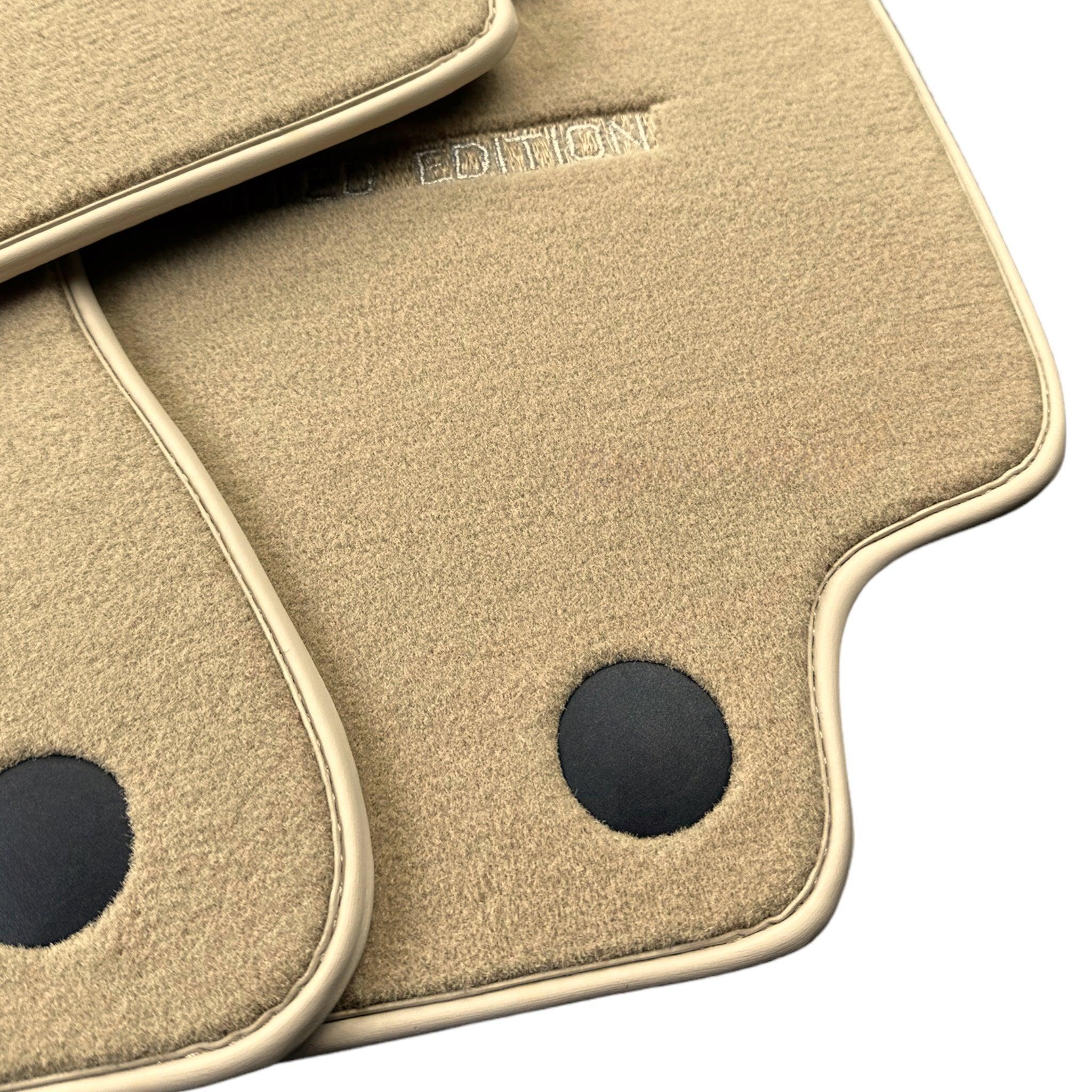 Beige Floor Mats For Mercedes Benz E-Class W214 Sedan (2023-2024) Hybrid | Limited Edition - AutoWin