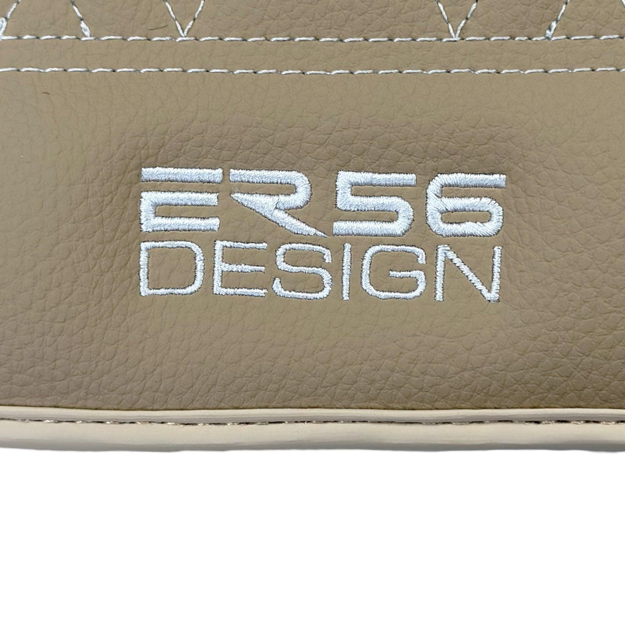 Beige Leather Floor Floor Mats For BMW X3M Series F97 - AutoWin