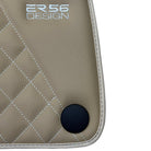 Beige Leather Floor Mats For Mercedes Benz C-Class S202 Estate (1996-2000) | ER56 Design - AutoWin