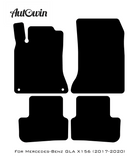 Beige Leather Floor Mats For Mercedes Benz GLA-Class X156 (2017-2020) | ER56 Design - AutoWin
