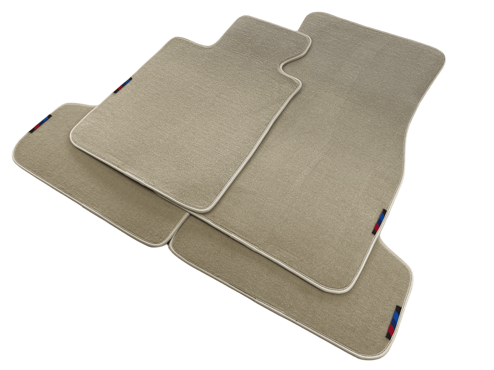 Beige Mats For BMW M6 F06 Gran Coupe With M Package - AutoWin