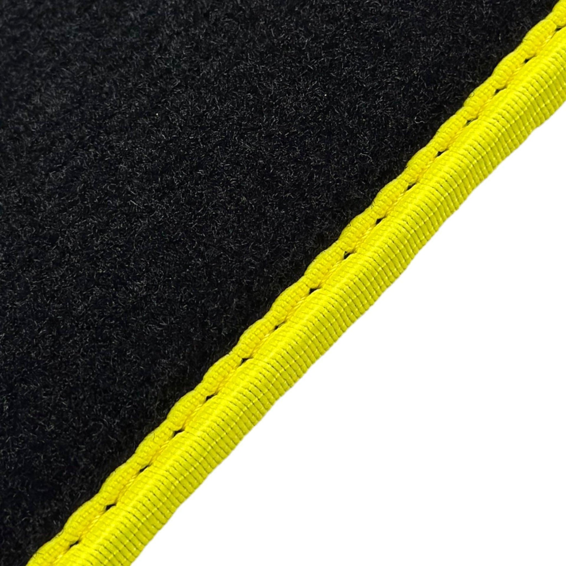 Black Floor Mats For BMW 3 Series G20 | Yellow Trim - AutoWin