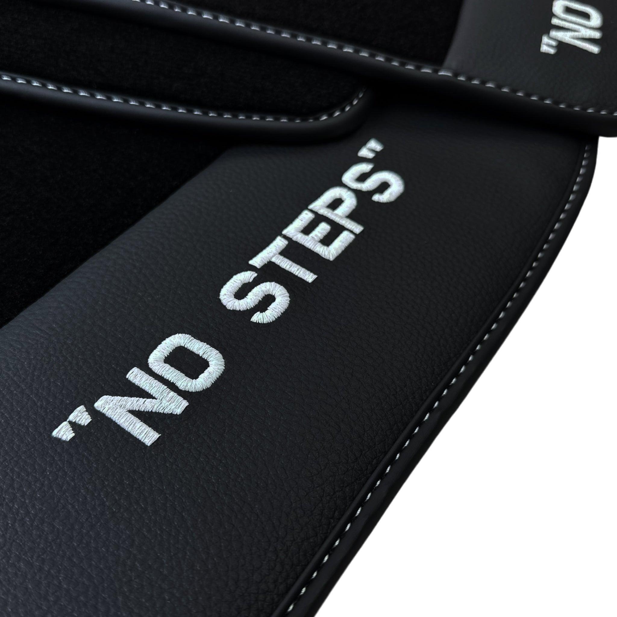 Black Floor Mats For BMW 7 Series G12 No Steps Edition AutoWin Brand - AutoWin