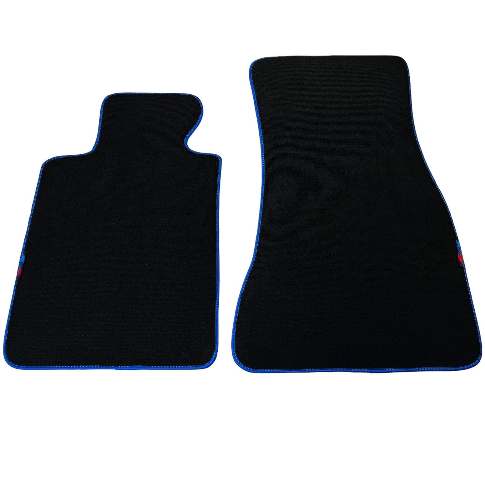 Black Floor Mats For BMW 8 Series Gran Coupe G16 | Blue Trim AutoWin Brand - AutoWin