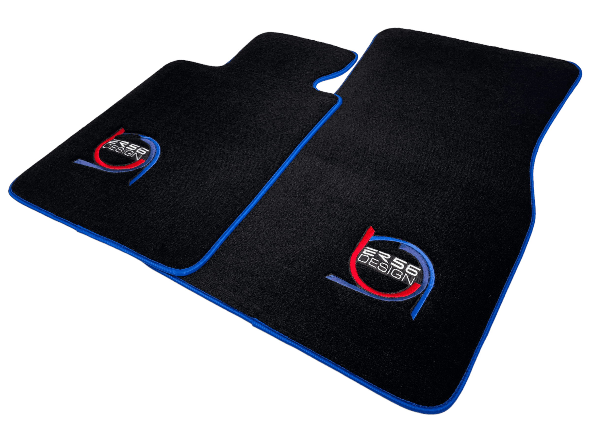 Black Floor Mats For BMW M2 G87 ER56 Design Limited Edition Blue Trim - AutoWin