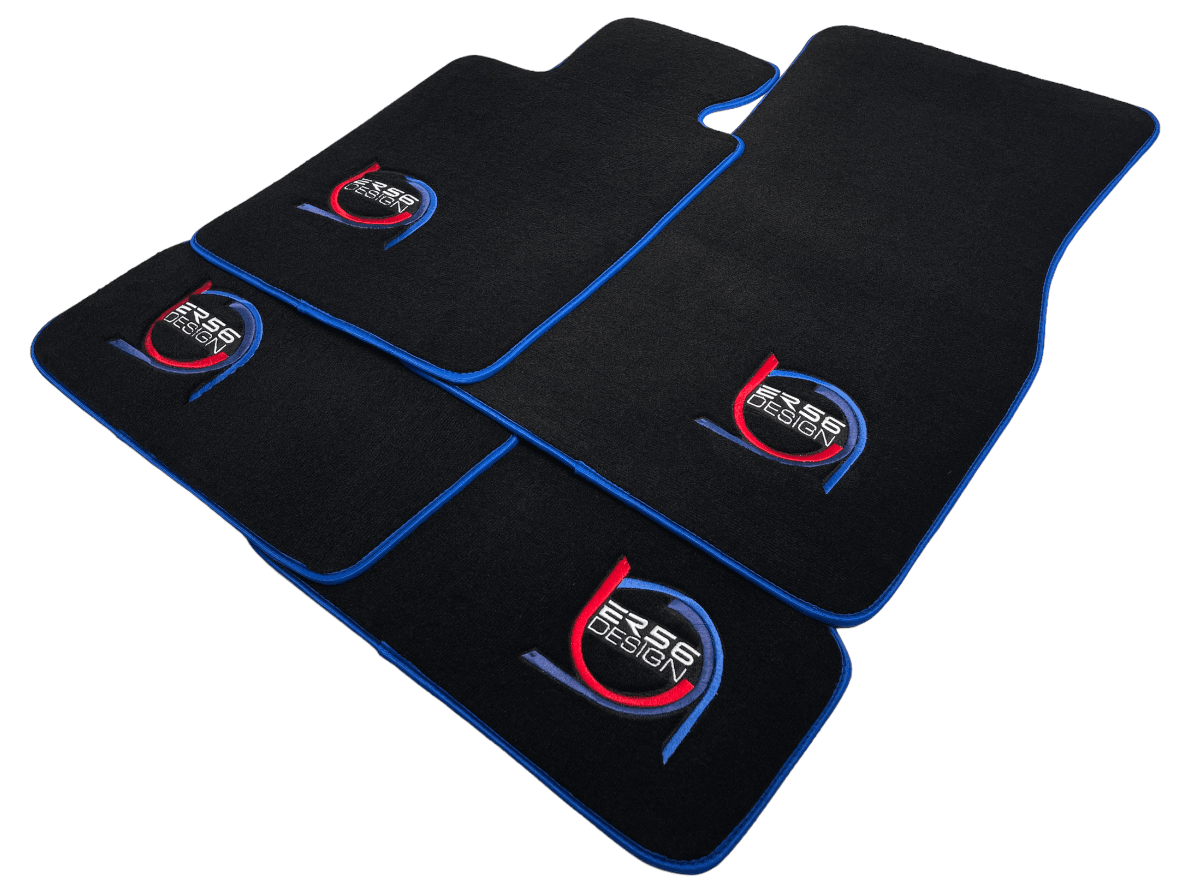 Black Floor Mats For BMW M2 G87 ER56 Design Limited Edition Blue Trim - AutoWin