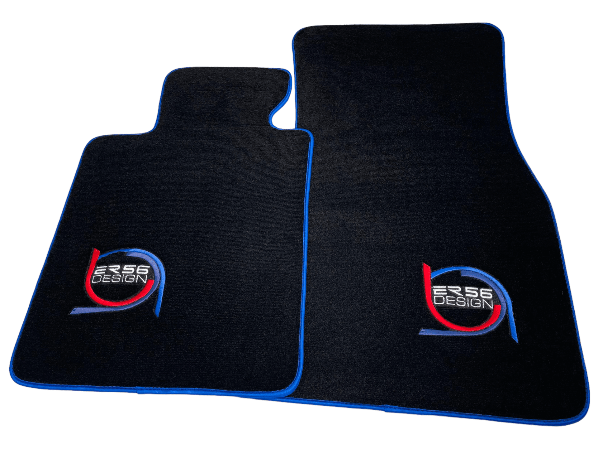 Black Floor Mats For BMW M6 E24 ER56 Design Limited Edition Blue Trim - AutoWin