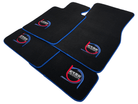 Black Floor Mats For BMW M8 F91 Convertible ER56 Design Limited Edition Blue Trim - AutoWin