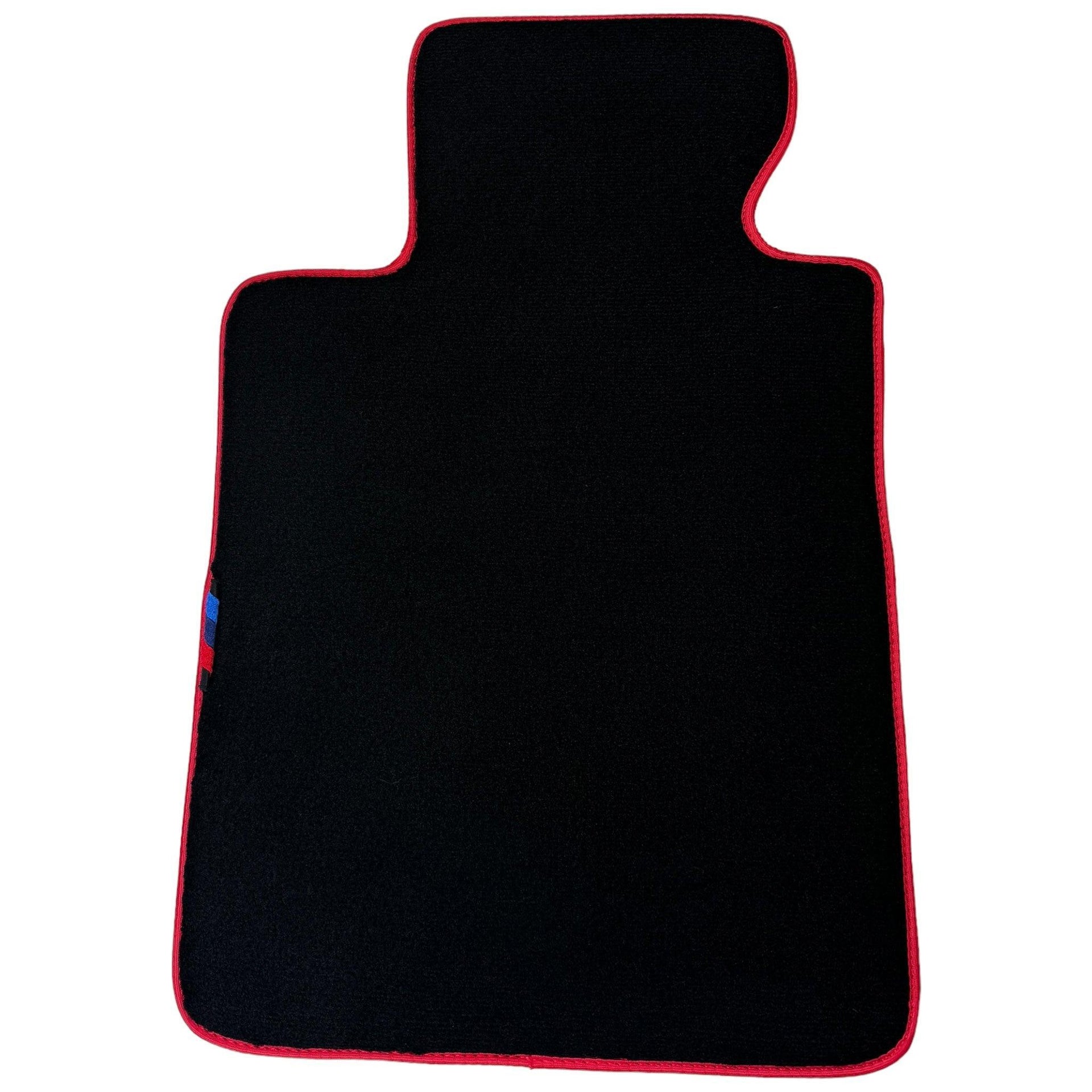 Black Floor Mats For BMW X5 Series E70 | Red Trim - AutoWin