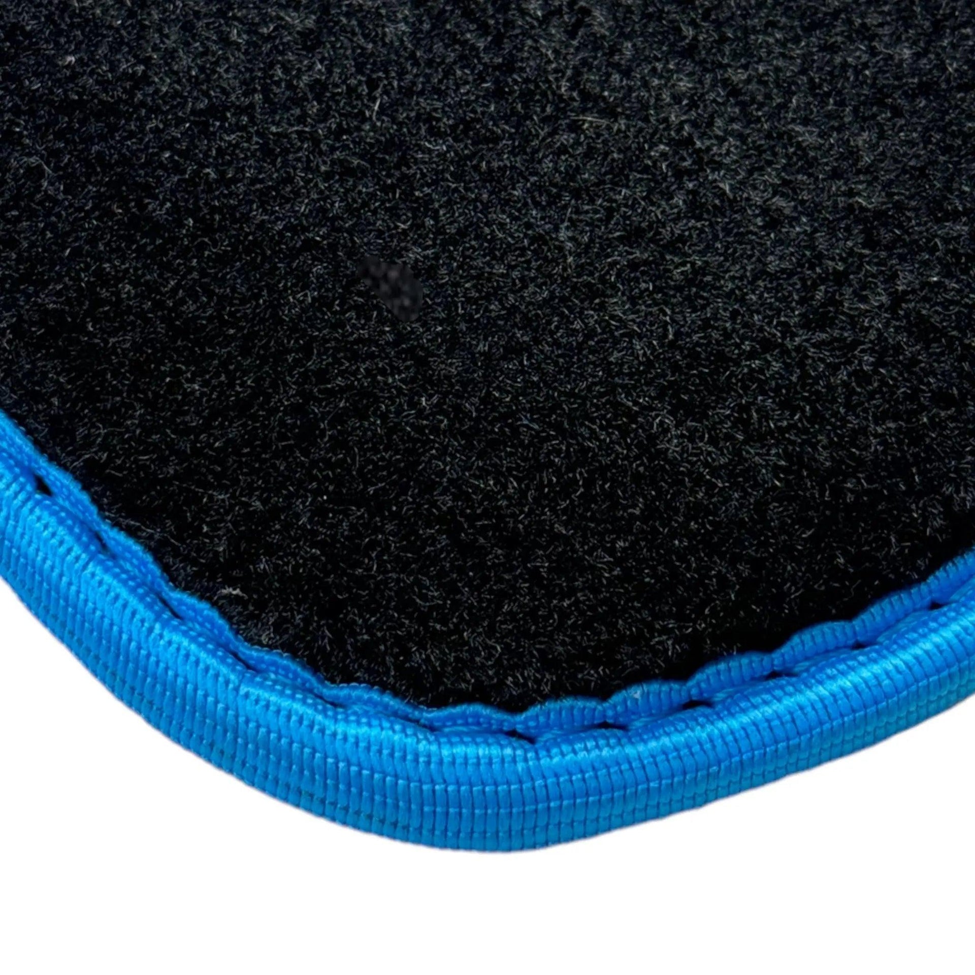 Black Floor Mats For BMW X5 Series E70 | Sky Blue Trim - AutoWin