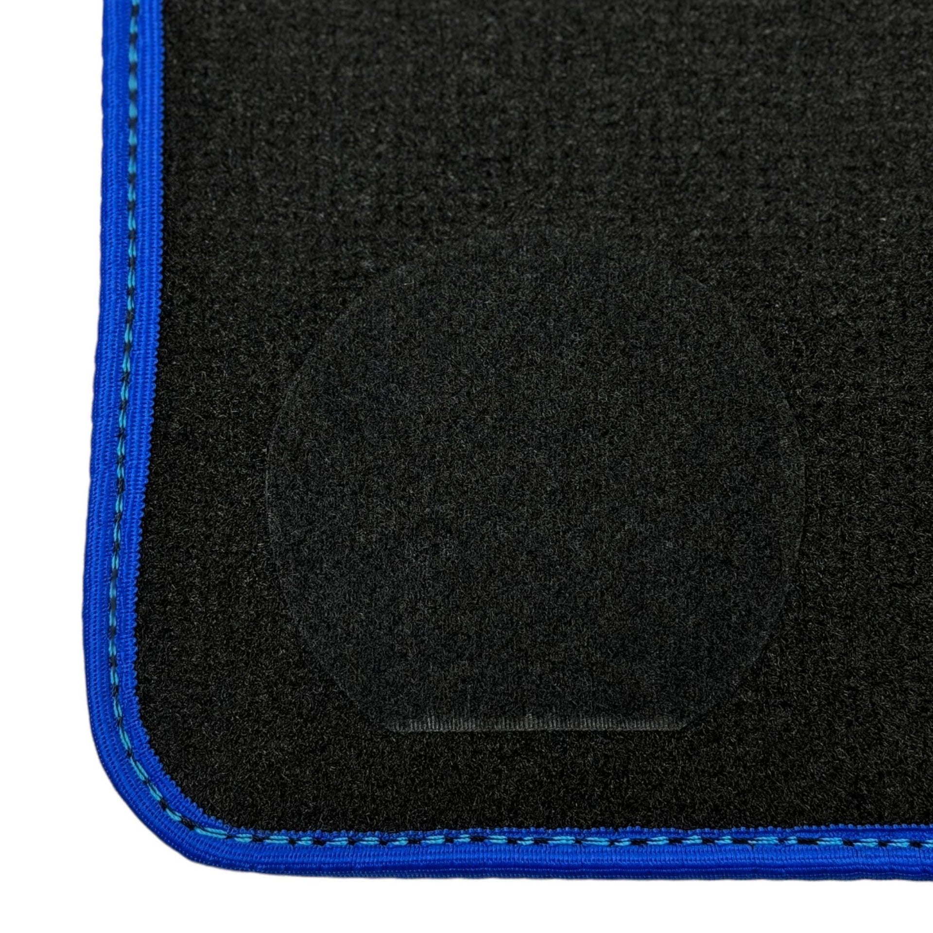 Black Floor Mats For BMW X5 Series F15 | Blue Trim - AutoWin