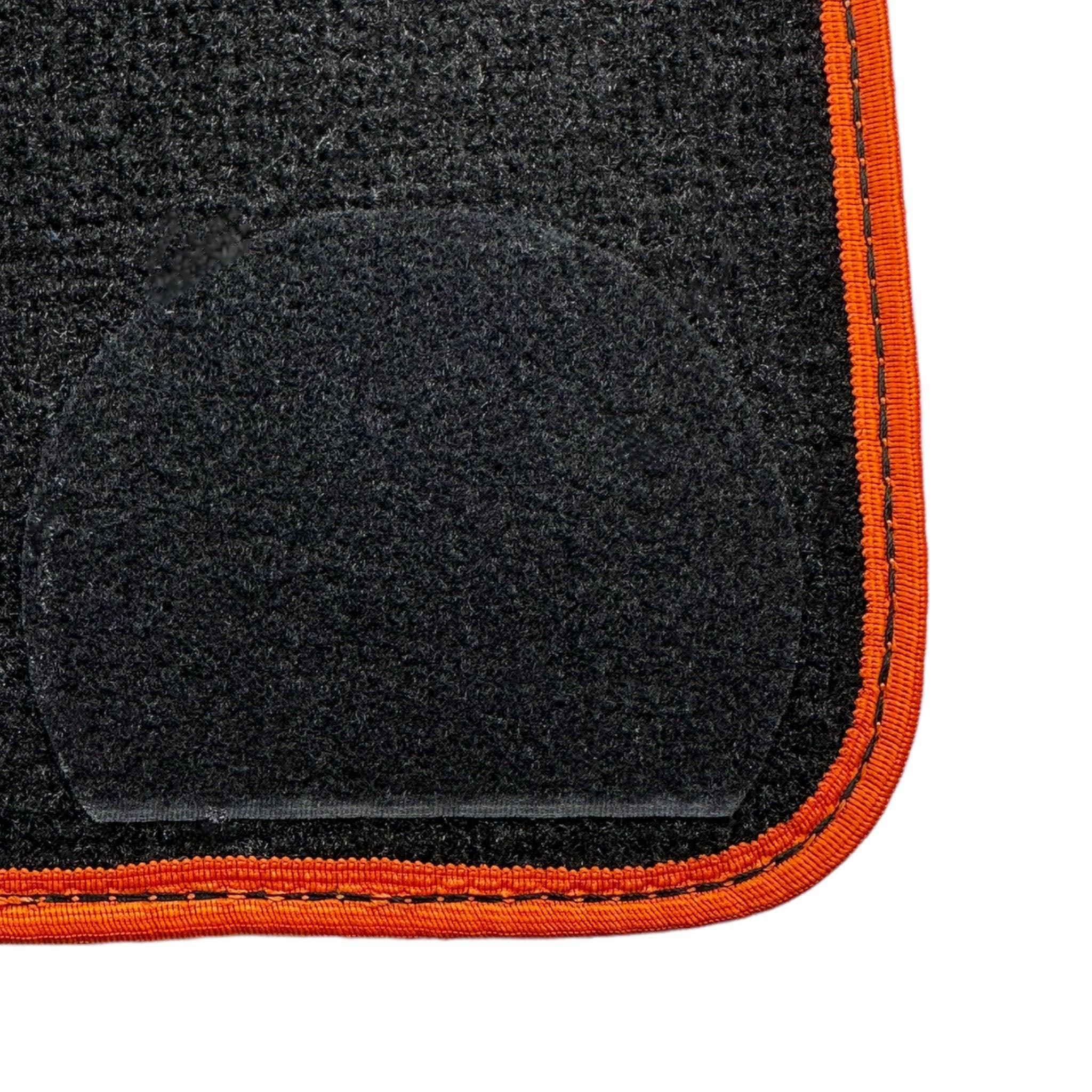 Black Floor Mats For BMW X5 Series F15 | Orange Trim - AutoWin