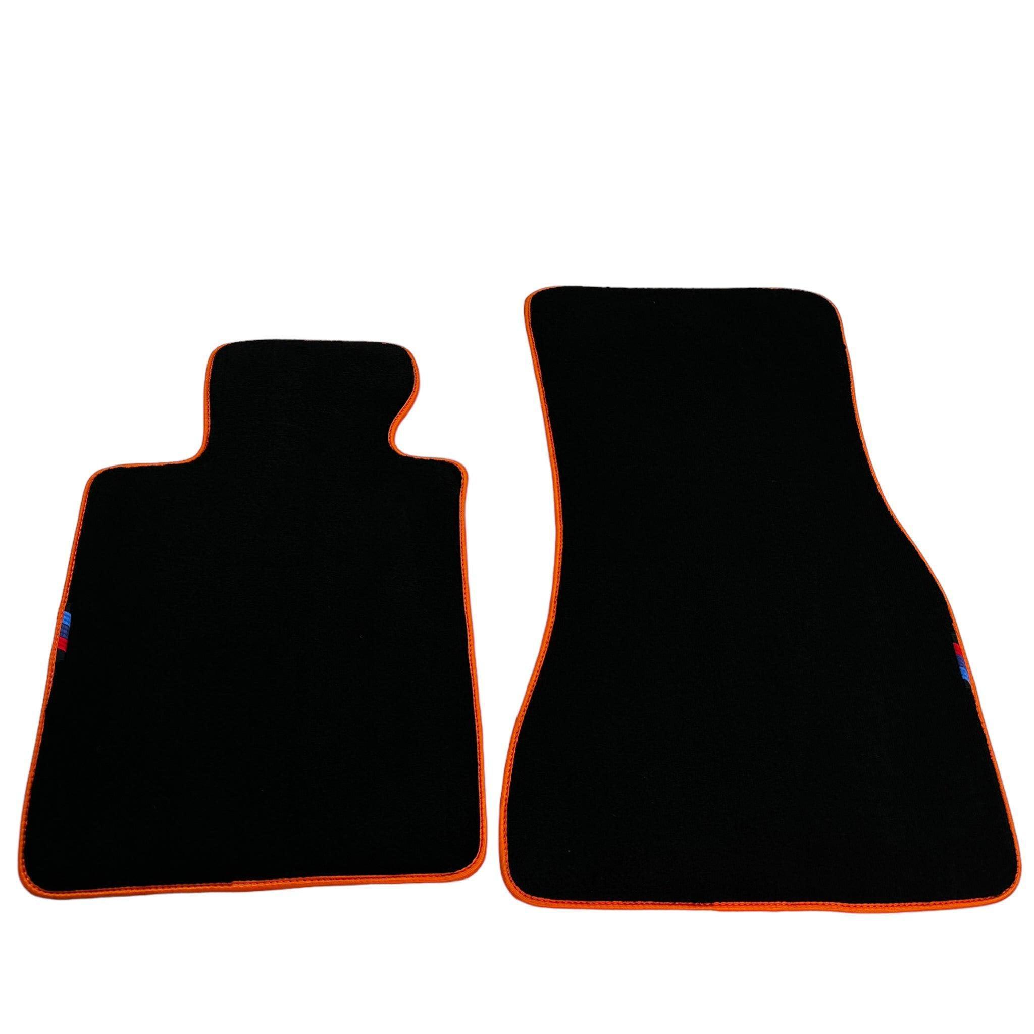 Black Floor Mats For BMW X5 Series F15 | Orange Trim - AutoWin