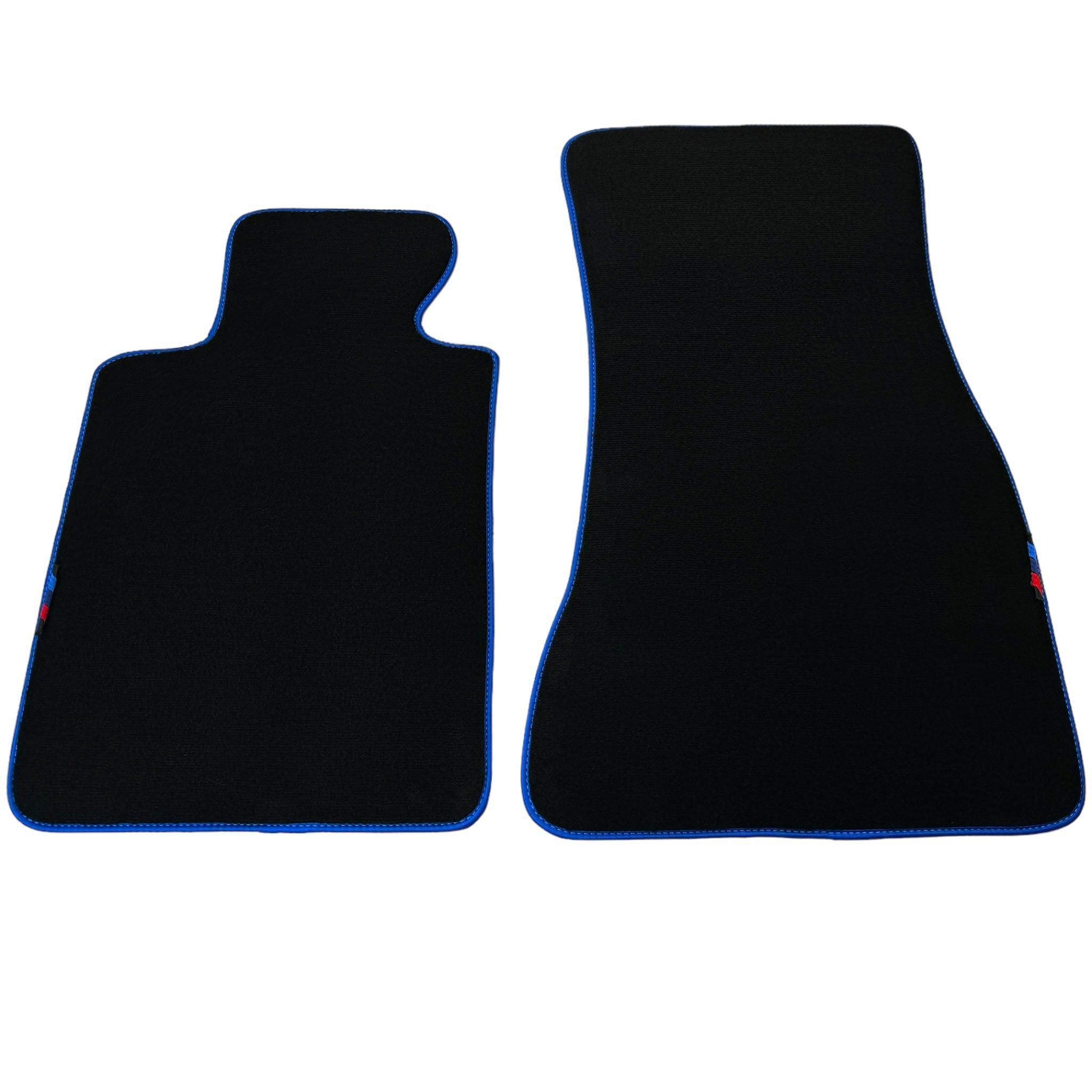 Black Floor Mats for BMW iX (2022-2024) | Blue Trim - AutoWin