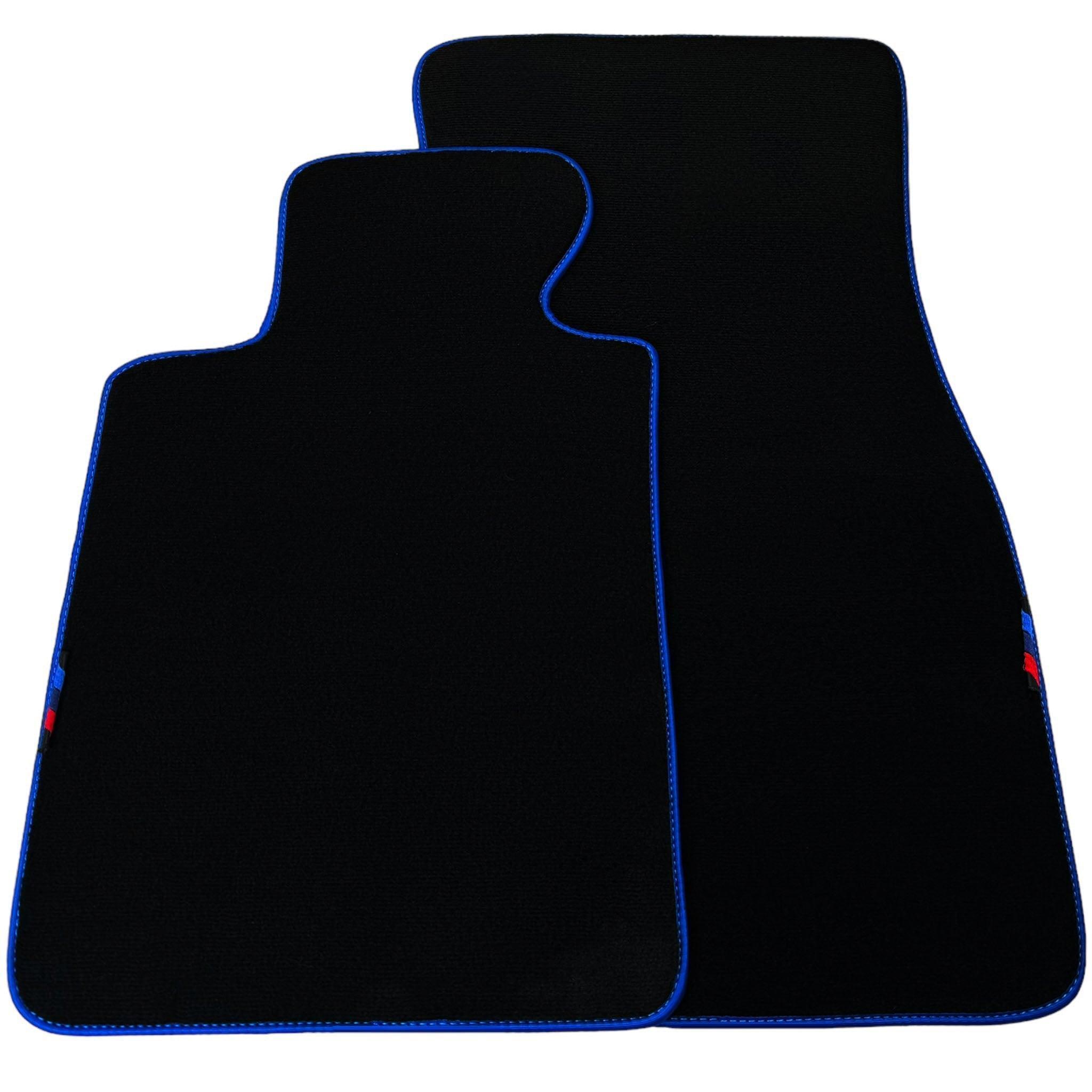 Black Floor Mats for BMW iX (2022-2024) | Blue Trim - AutoWin