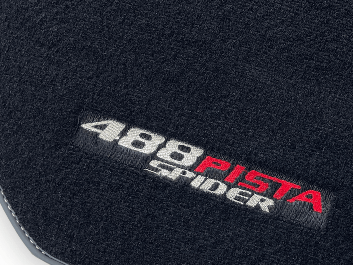 Black Floor Mats For Ferrari 488 Pista Spider 2019-2021 - AutoWin