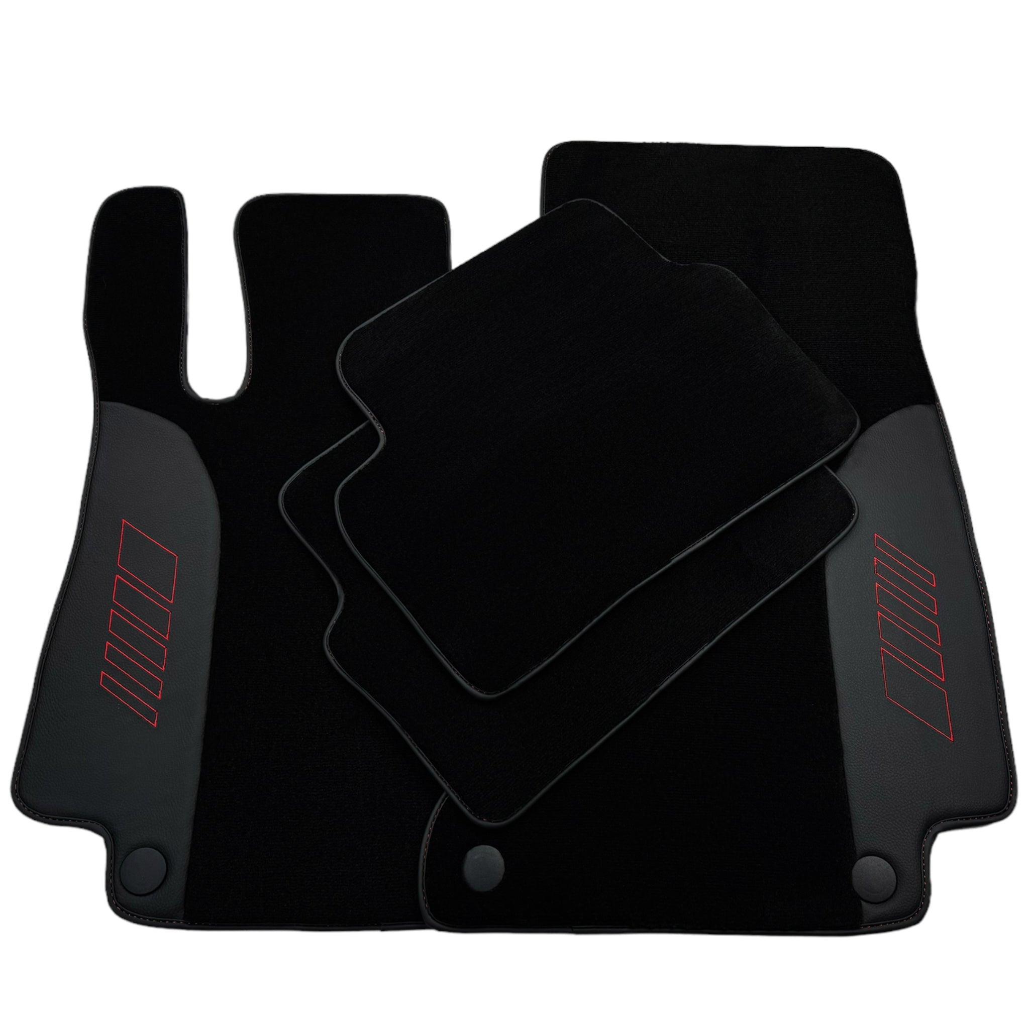 Black Floor Mats For Mercedes Benz A-Class W177 Hatchback Hybrid (2019-2023) | AutoWin Edition - AutoWin