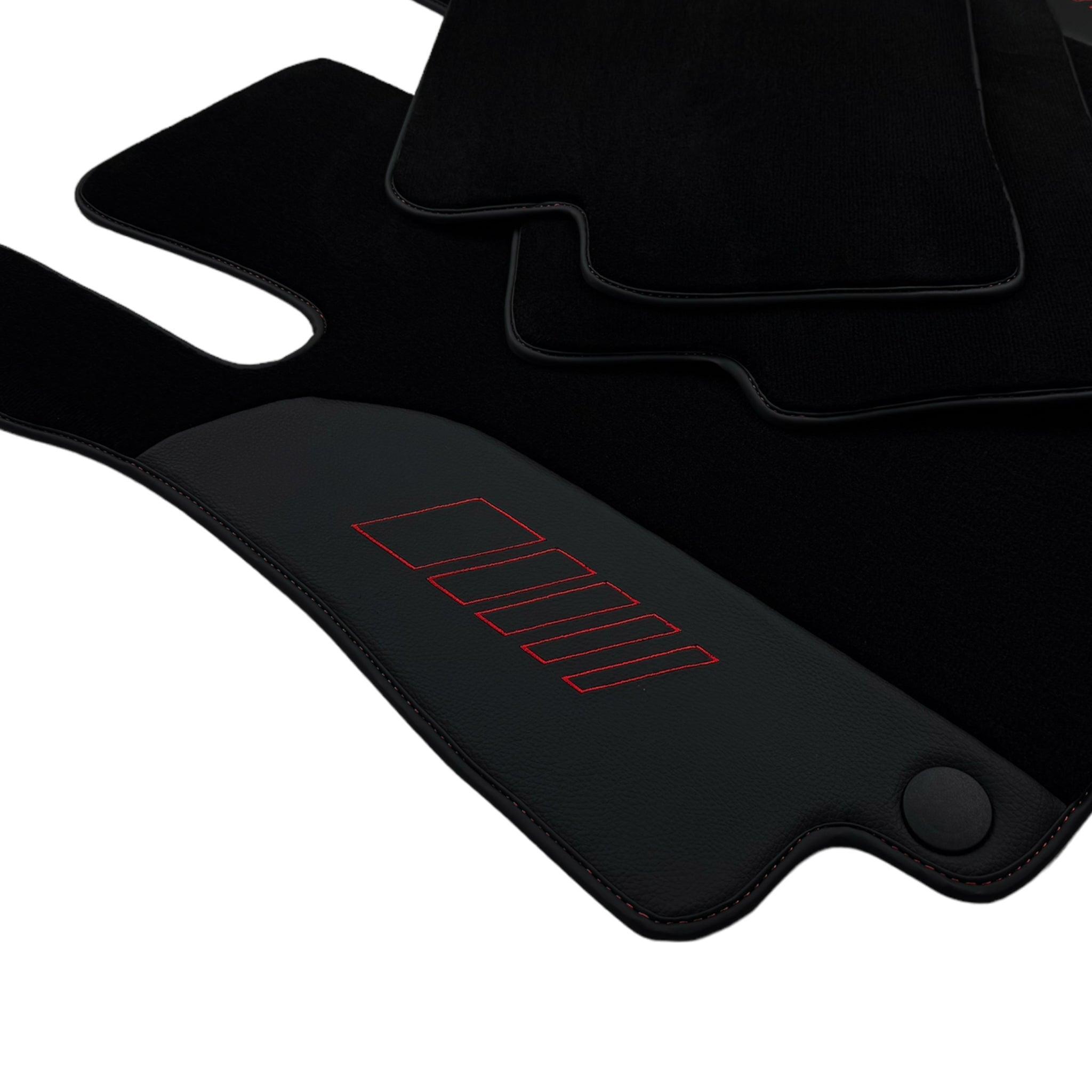 Black Floor Mats For Mercedes Benz C-Class C205 Coupe (2015-2018) | AutoWin Edition - AutoWin