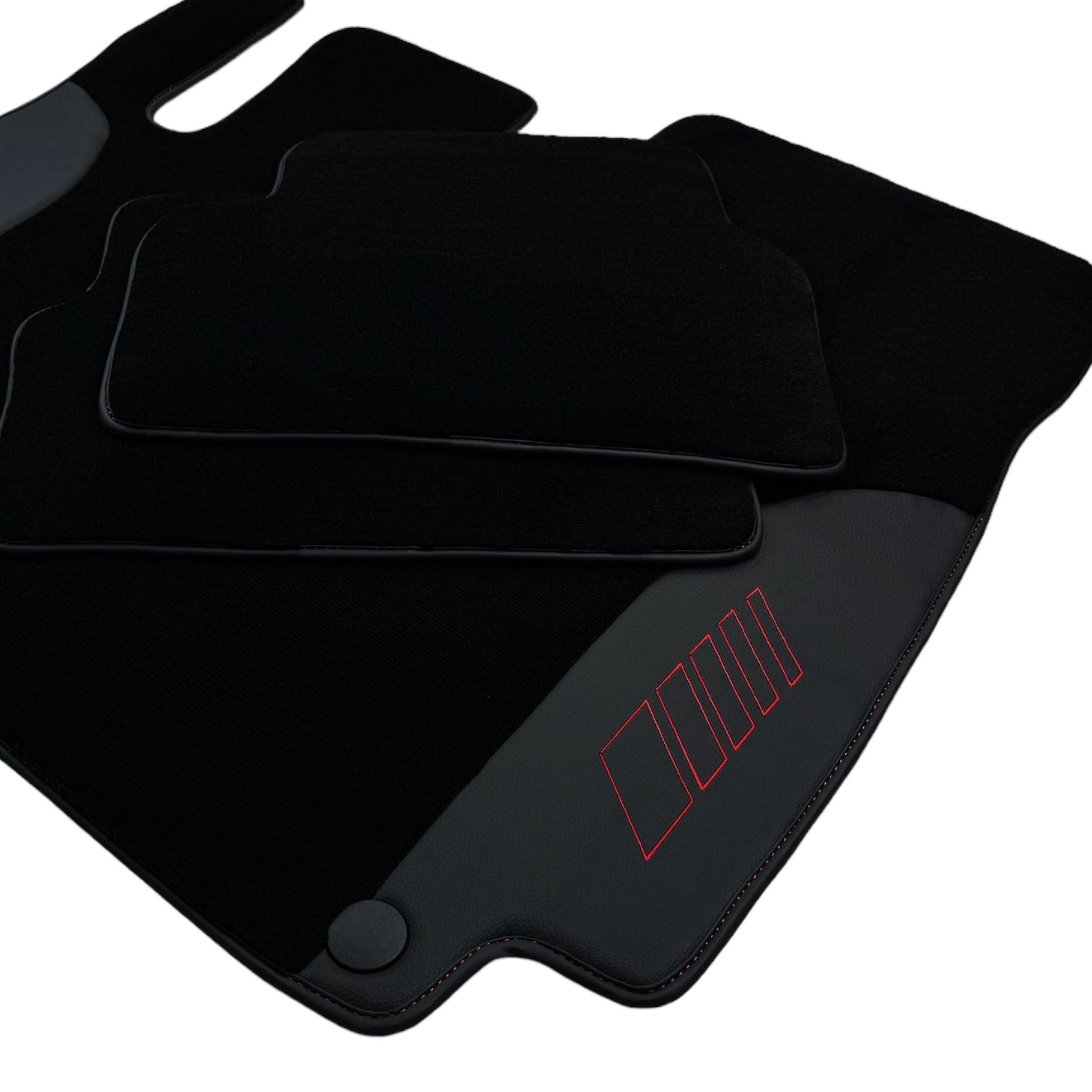 Black Floor Mats For Mercedes Benz C-Class S204 Estate (2007-2014) | AutoWin Edition - AutoWin