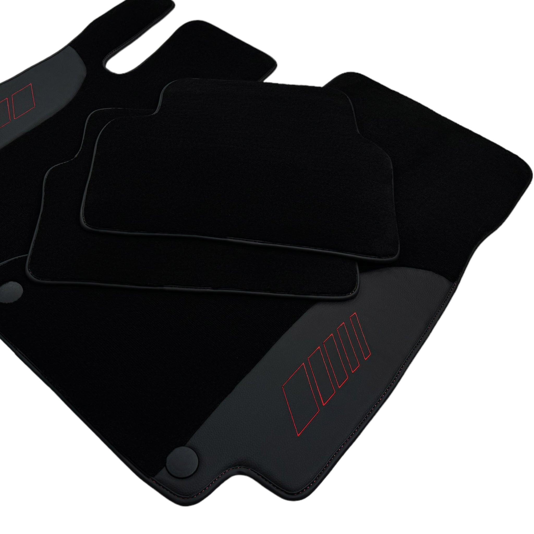 Black Floor Mats For Mercedes Benz C-Class S204 Estate (2007-2014) | AutoWin Edition - AutoWin
