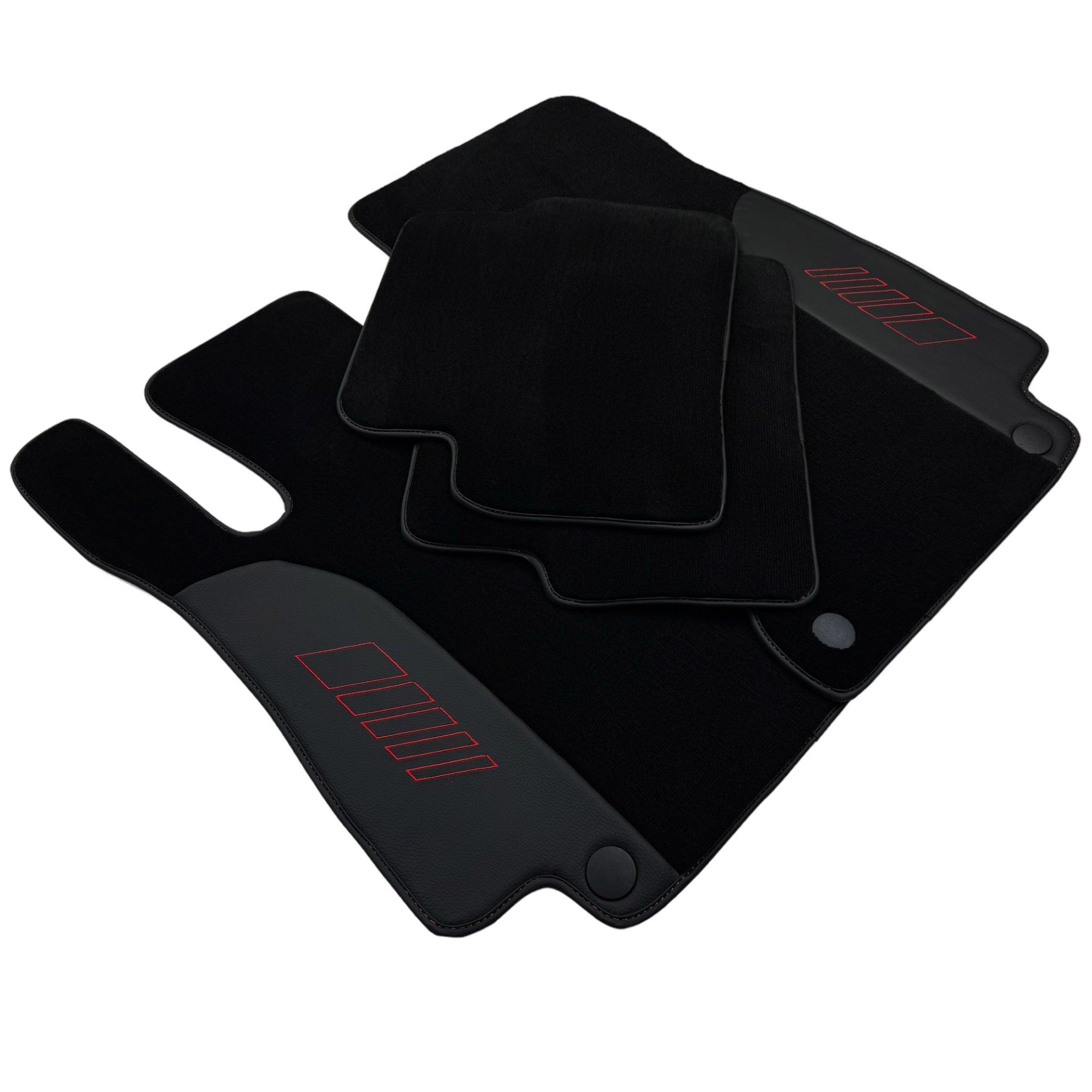 Black Floor Mats For Mercedes Benz C-Class S204 Estate (2007-2014) | AutoWin Edition - AutoWin