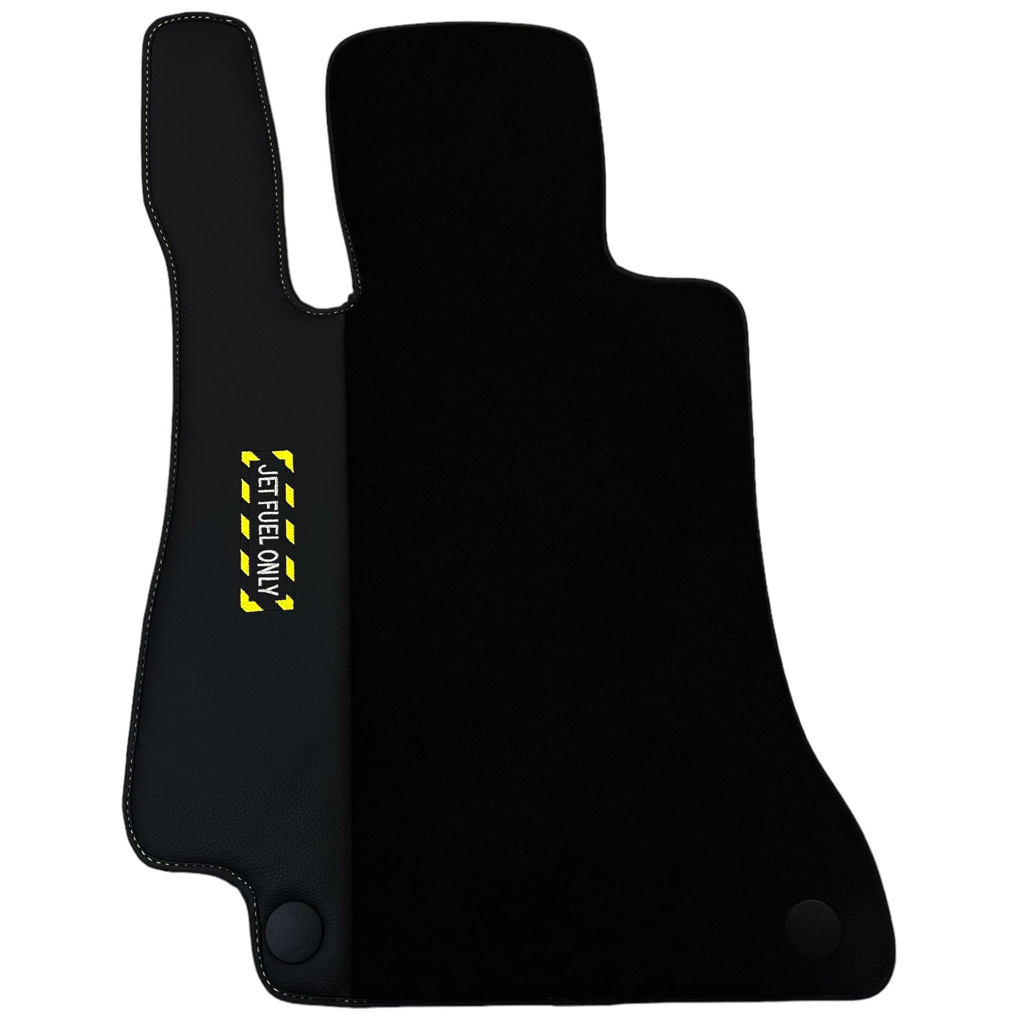 Black Floor Mats For Mercedes Benz C-Class S204 Estate (2007-2014) | Fighter Jet Edition - AutoWin