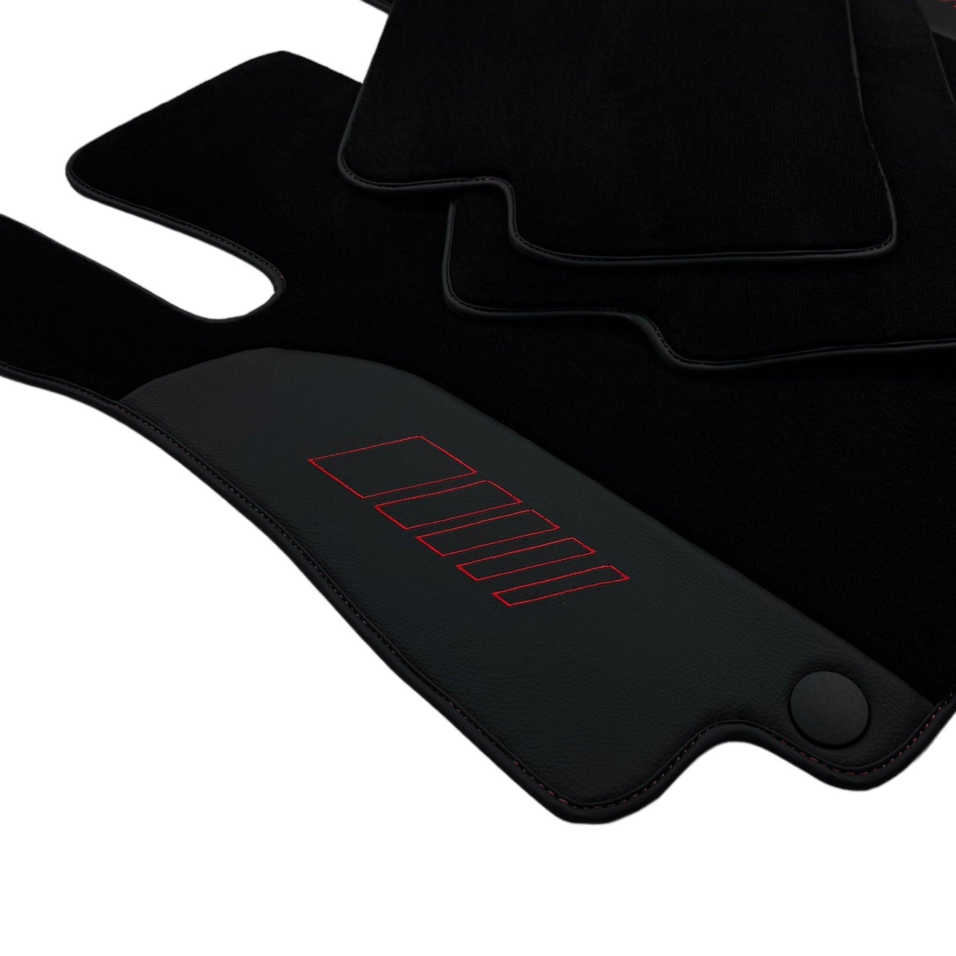 Black Floor Mats For Mercedes Benz E-Class S211 Estate 4Matic (2003-2009) | AutoWin Edition - AutoWin