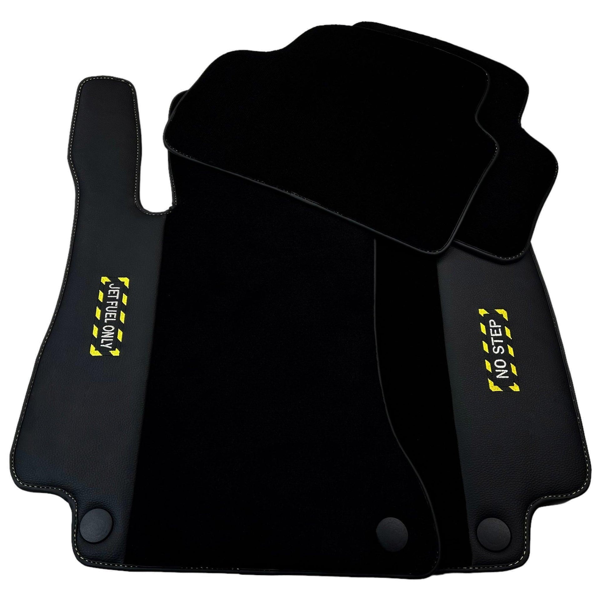 Black Floor Mats For Mercedes Benz E-Class S211 Estate 4Matic (2003-2009) | Fighter Jet Edition - AutoWin