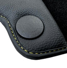 Black Floor Mats For Mercedes Benz GLB-Class X247 (2020-2023) | Fighter Jet Edition - AutoWin