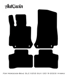 Black Floor Mats For Mercedes Benz GLC-Class X253 SUV (2019-2023) Hybrid | AutoWin Edition - AutoWin