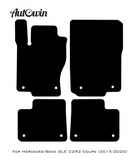 Black Floor Mats For Mercedes Benz GLE-Class C292 Coupe (2015-2020) | AutoWin Edition - AutoWin