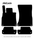 Black Floor Mats For Mercedes Benz S-Class C217 Coupe (2014-2023) | Fighter Jet Edition - AutoWin